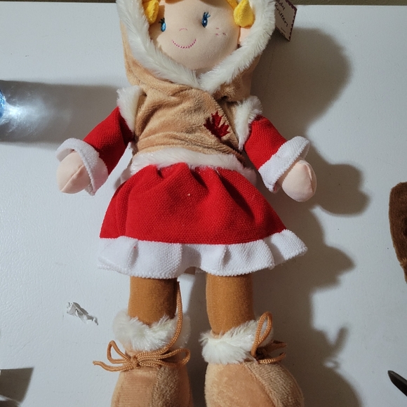 Kiddy Kritters Reindeer Girl Plush Doll New 15in - Picture 2 of 5